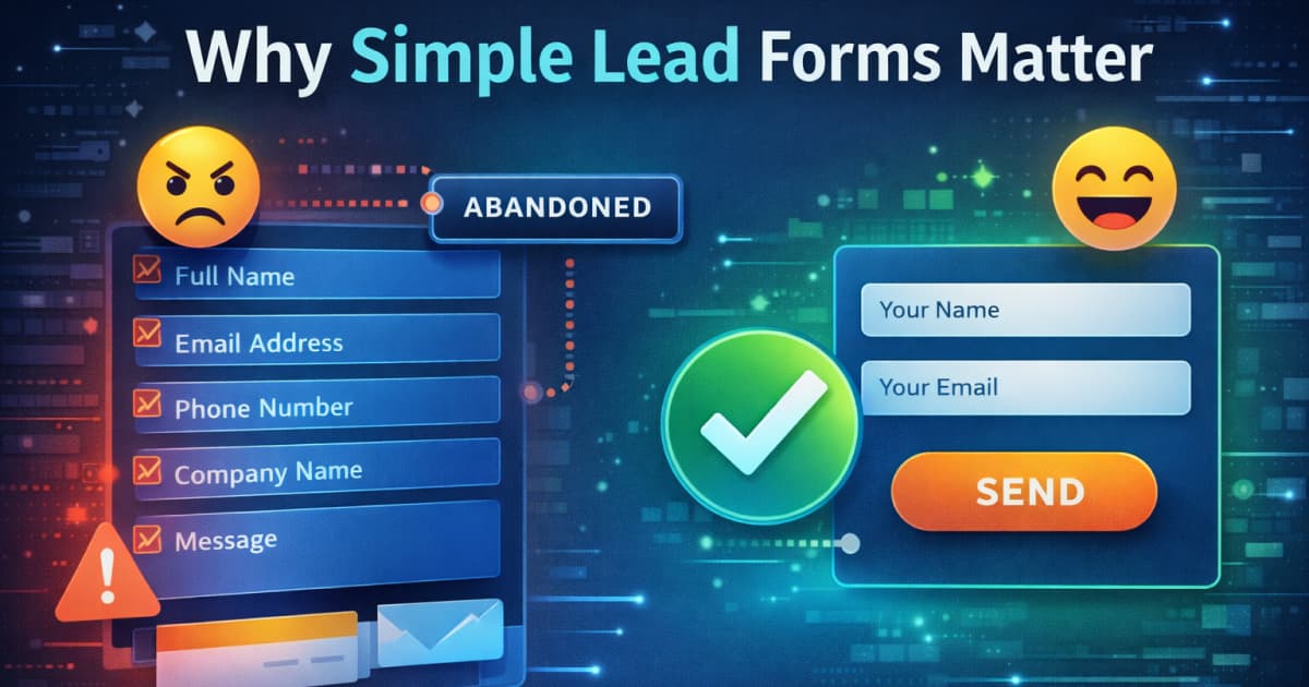 Why Simple Lead Forms Matter More Than You Think